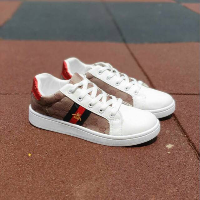 Sepatu Cewek Sepatu Gucci Bee Ladies Sneakers Murah Sepatu Olahraga Sepatu Kets
