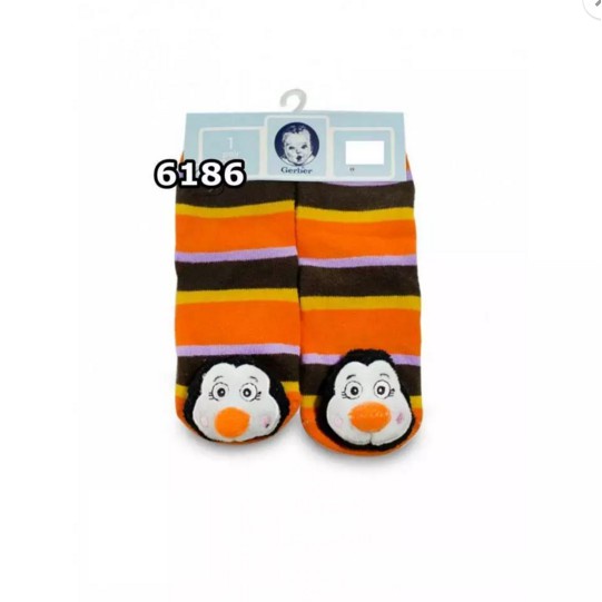 Gerber Rattle Socks 3D Kaos Kaki Bayi Laki 0 - 12 Bulan