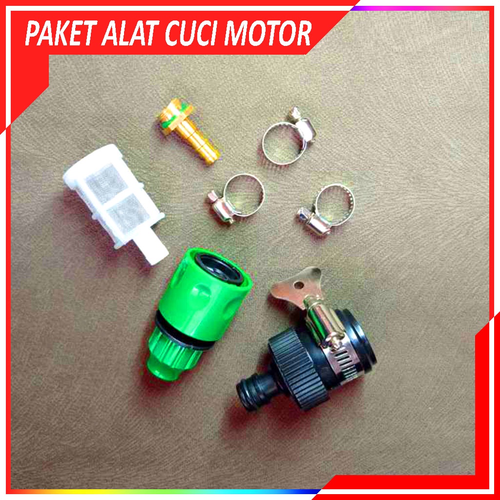 Set Alat Mesin Cuci Motor / Mobil AC Doorsmeer / Set Mesin Alat Steam Motor Power Sprayer Portable