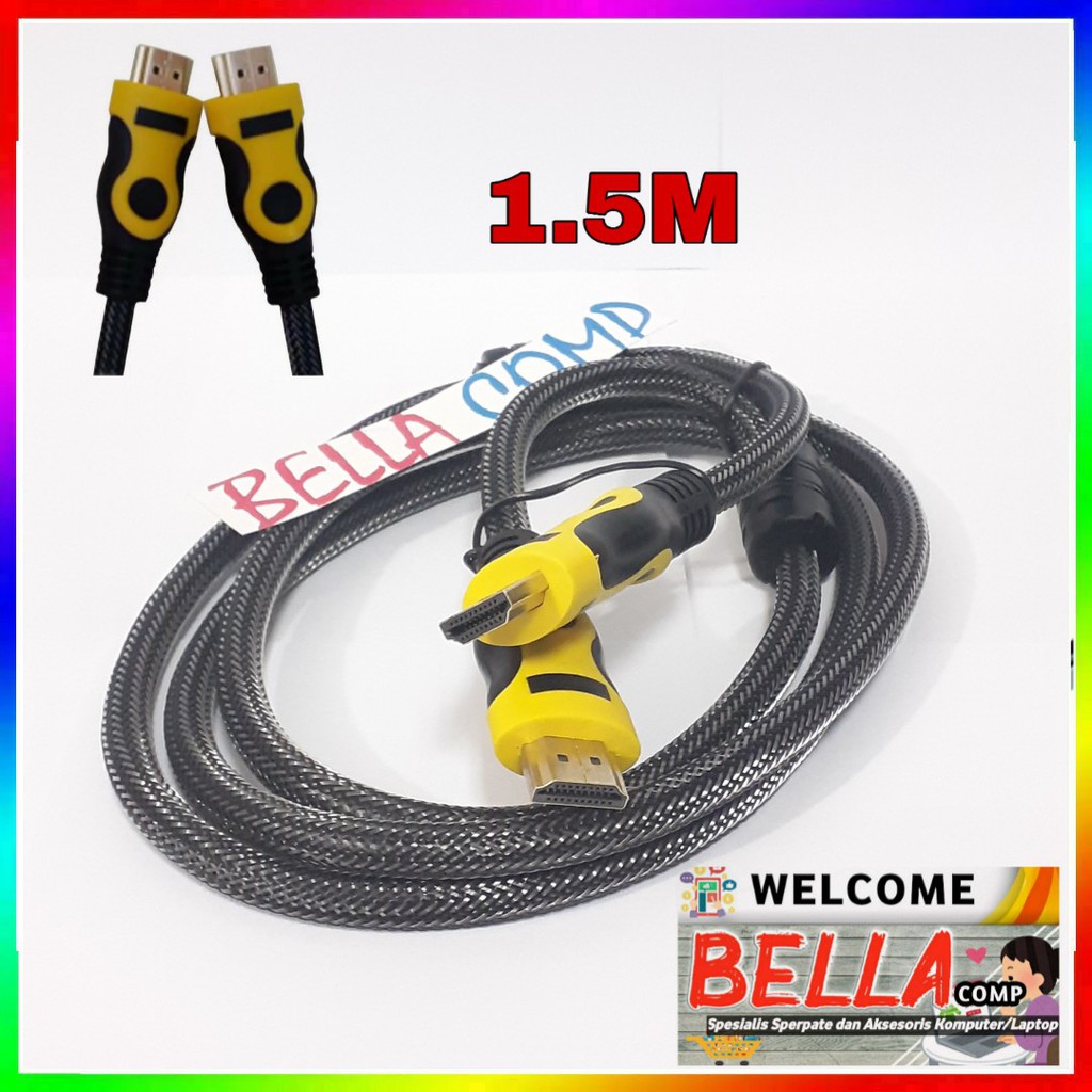 Kabel HDMI 1,5 Meter High Speed Gold Plated Plug Male to Male HDMI Cable 1.5M EYOTA