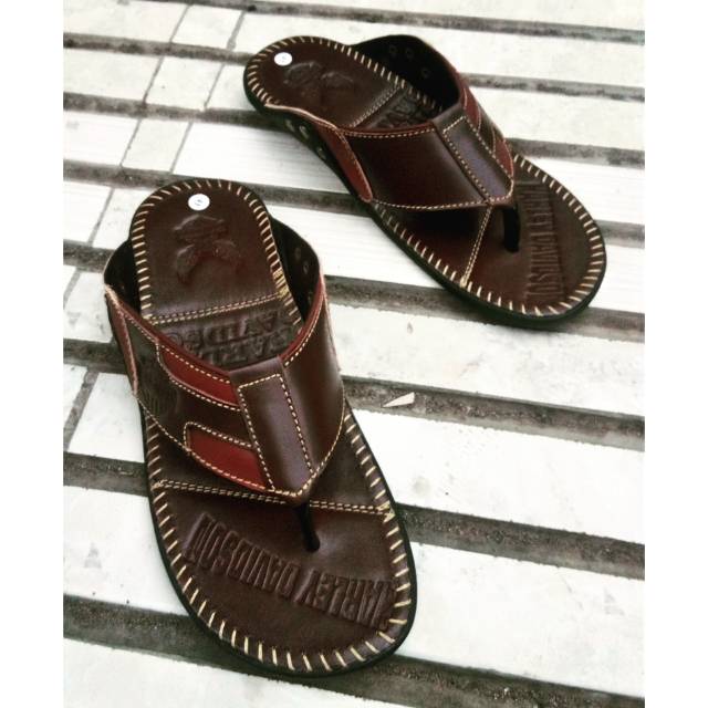 Sandal Kulit Pria Harley Davidson