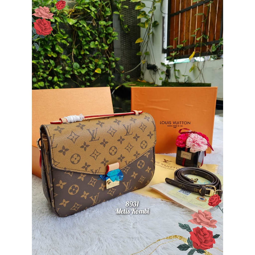 Tas wanita import setbox Full emboss kode 8931