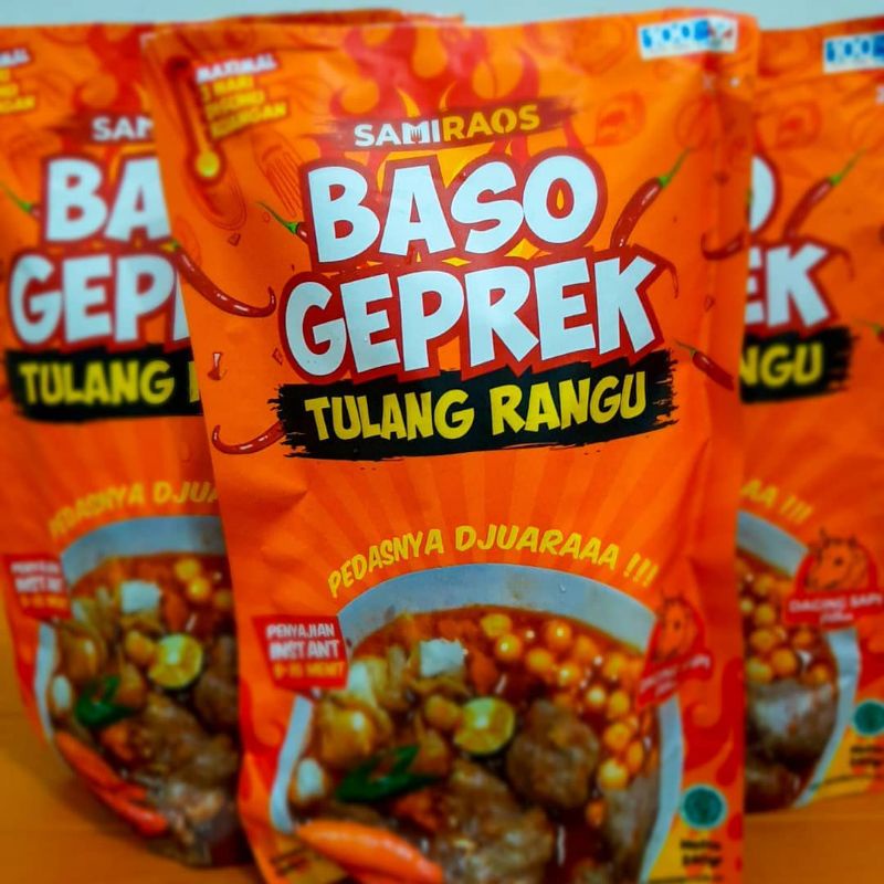 

(SAMIRAOS) BASO GEPREK TULANG RANGU/BASO ACI GEPREK