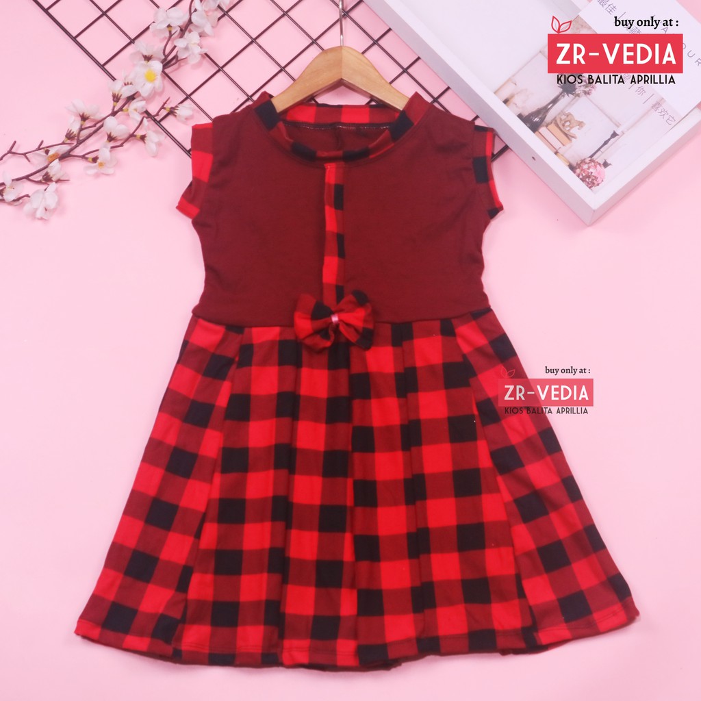 Dress Lala size Bayi - 9 Tahun / Dress Anak Perempuan Cewek Baju Dres Batik Yukensi Murah Casual