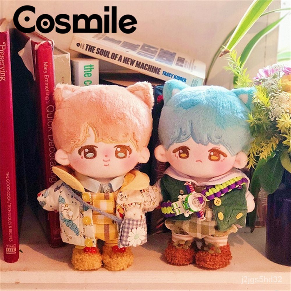 Cosmile Handmade Kpop Star Suga Jimin Plush 20cm Ear Doll Body Stuffed Toy Cotton Soft New Xmas Gift