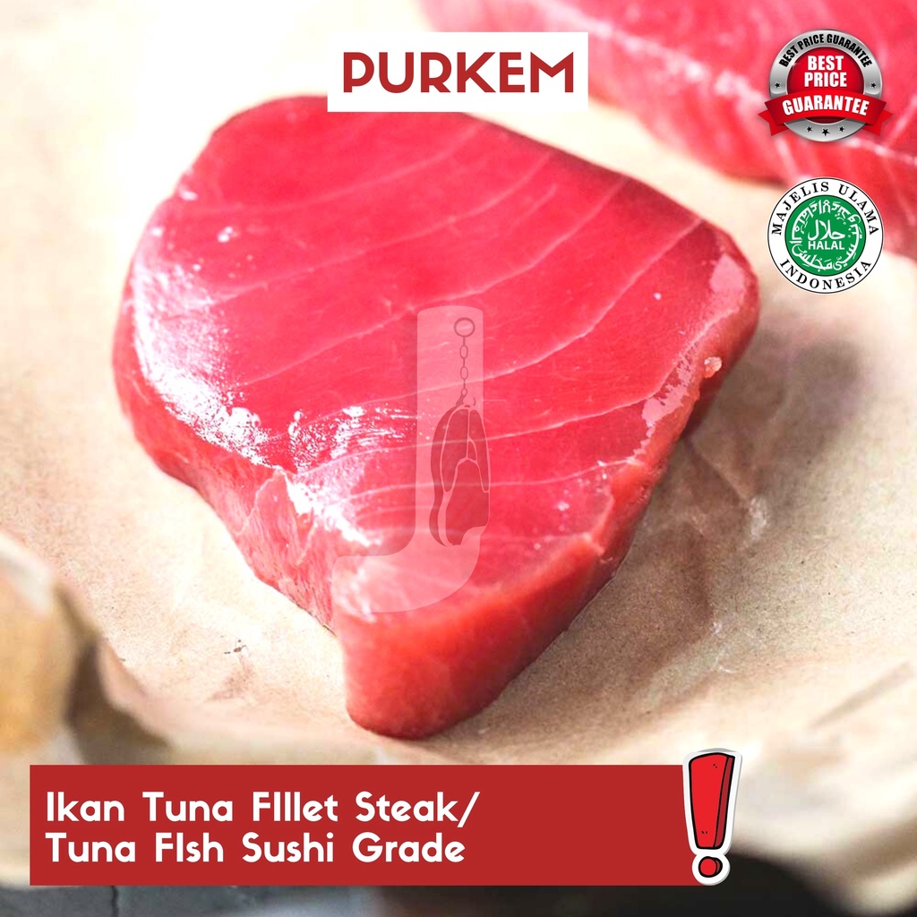 

Ikan Tuna FIllet Steak/ Tuna FIsh Sushi Grade - Puri kembangan