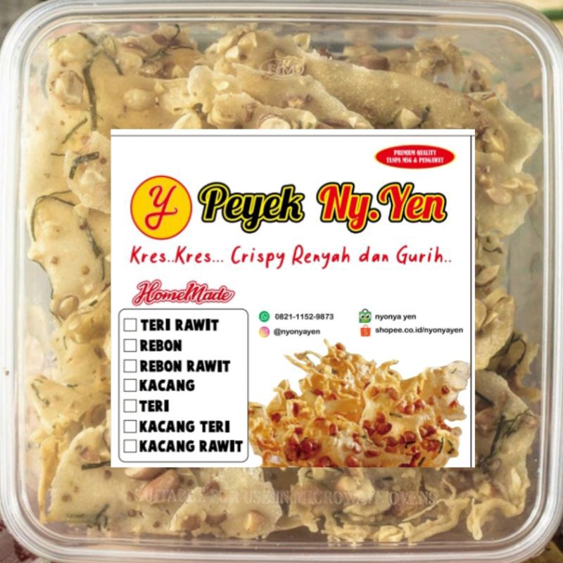 

peyek kacang nyonya yen