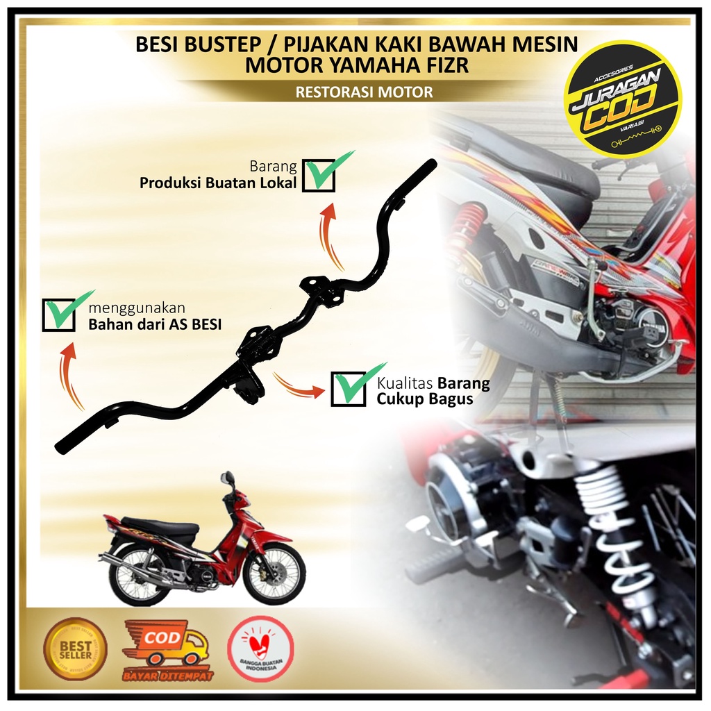 Pijakan Kaki Fiz R / Bar Comp Step / Bar Step kaki - Fiz R Vega R lama 1997-2003