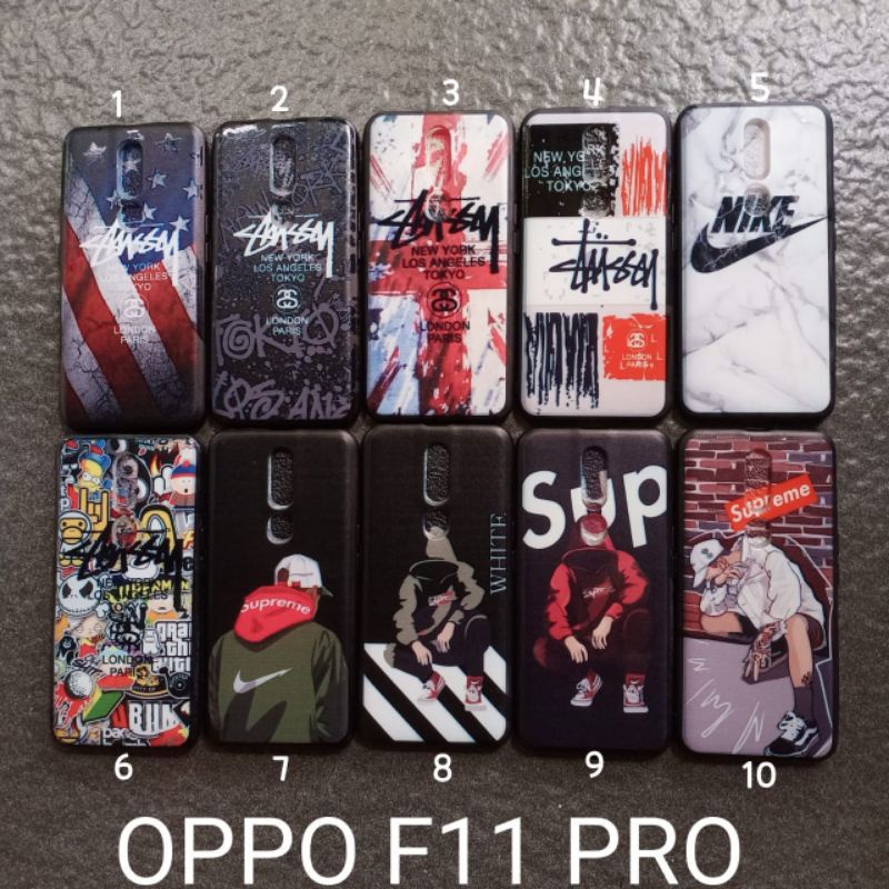 Case gambar Oppo F11 PRO motif cowok ( 2 motif ) soft softcase silikon softshell cover casing kesing housing