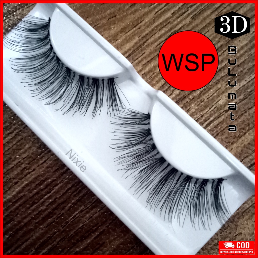 Bulu mata palsu 3D WSP Bulumata Lembut Halus Fake Eyelash 3D Premium Murah