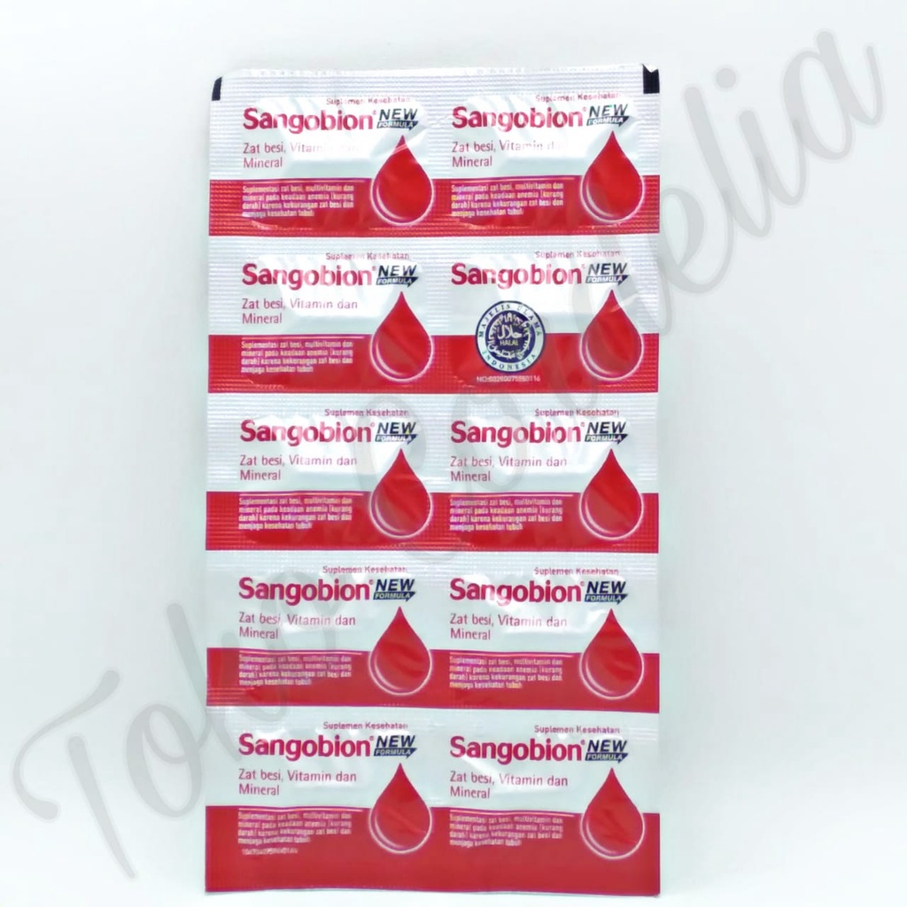 Jual Sangobion Kapsul Per Strip Isi 10 Kapsul | Shopee Indonesia