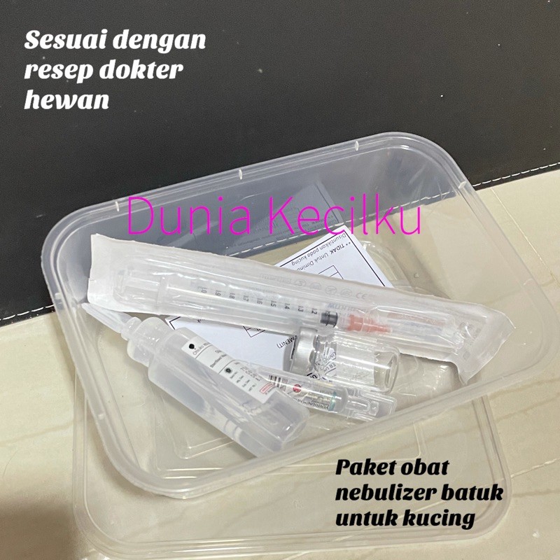 Jual Paket Batuk Untuk Kucing  Uap / Inhalasi /* NEBULIZER BATUK