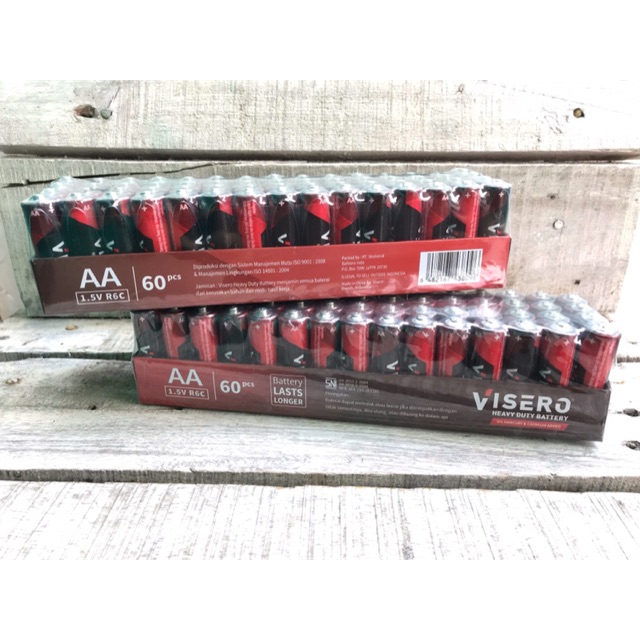 Baterai AA A2 Heavy Duty Battery, MURAH, SNI. VISERO