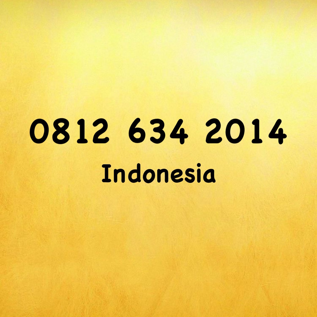 Nomor Cantik Simpati 11 Digit Seri Tahun - 14 - 0812 634 2014