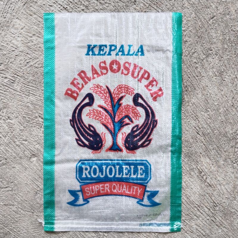 Karung Beras 10kg Rojolele - 3 Warna - 35x55cm