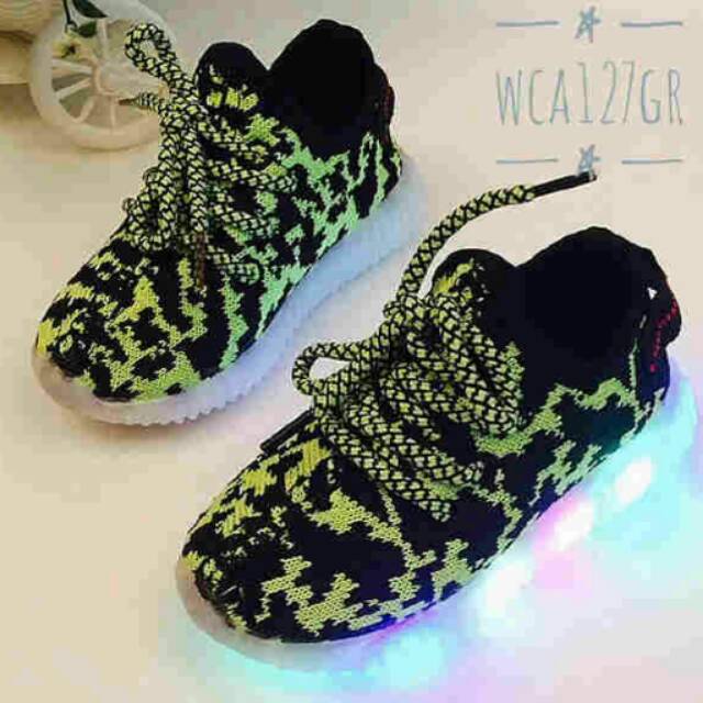 Sepatu led nyala full minus lmpu mati