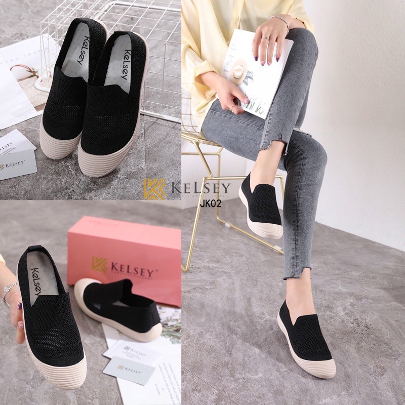 RESTOCK!!  RESTOCK!! NICOLE SEPATU FLAT SHOES WANITA FLYKNIT KELSEY JK02