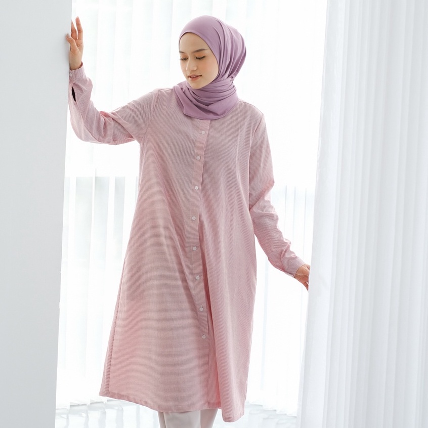 Tunik Atasan Wanita Dauky L Tunic Basic Stripe Smart Tunic Collection