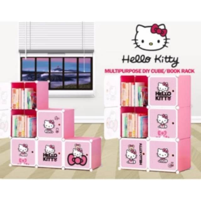 LEMARI BAJU ANAK KABINET CABINET BOX PLASTIK 6 PINTU