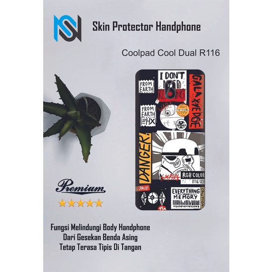 2pcs Garskin HP Coolpad Cool Dual R116 Motif QQ - Custom motif via chat