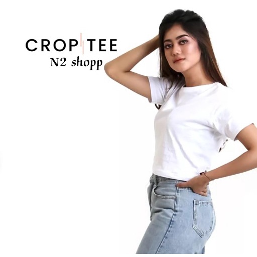 kaos Crop Top Polos Kaos Wanita Crop Tee kaos crop top terbaru kaos wanita terbaru dan kekinian