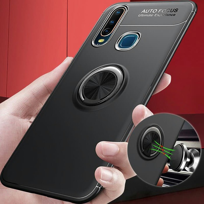 Vivo Y12i VivoY12i Invisible I Ring iRing Soft Case Cover Casing Tempered Glass