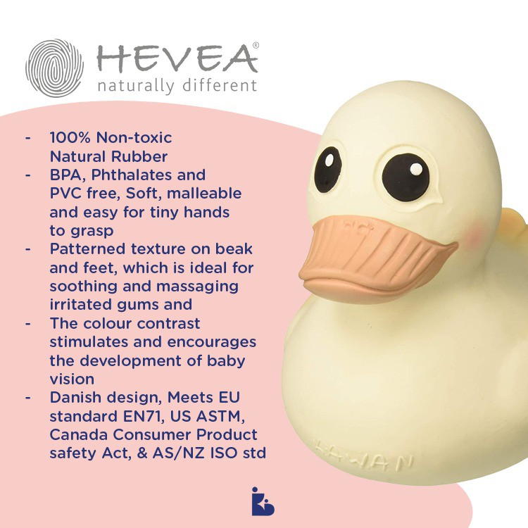 Hevea Natural Rubber Duck