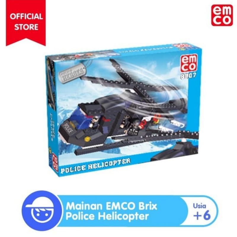 Lego Block SWAT Police Helicopter,