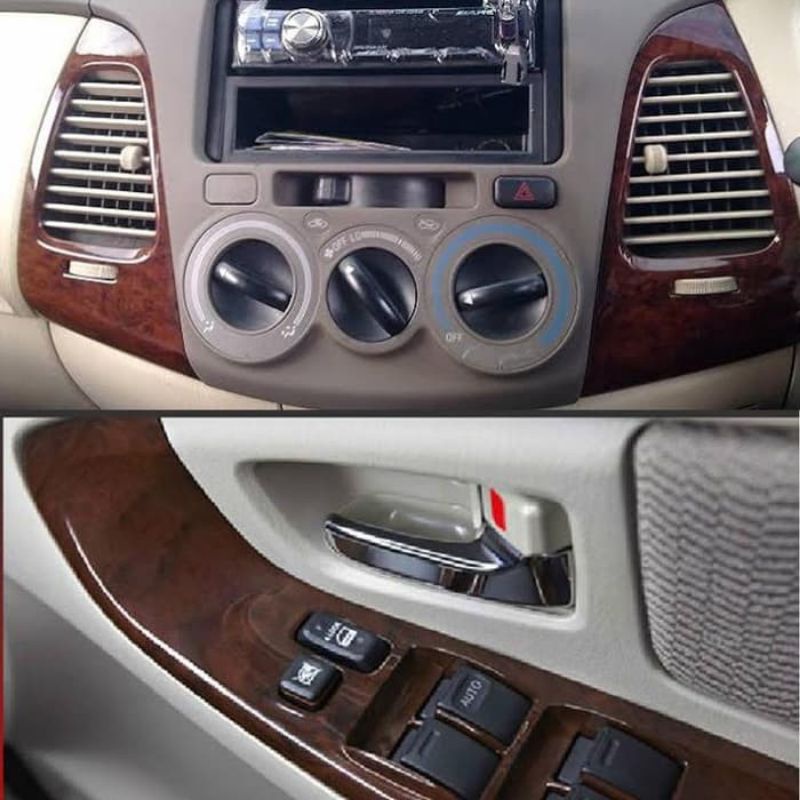 Panel Wood motif kayu untuk mobil innova lama model ganti