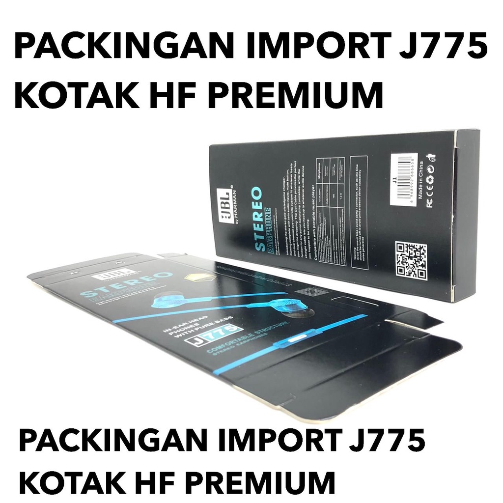 1PCS KOTAK PACKINGAN HANDSFREE DAN EARPHONE J775 UNIVERSAL FOR SAMSUNG OPPO VIVO REALME KOTAK AJA YG DIJUAL BUKAN EARPHONE