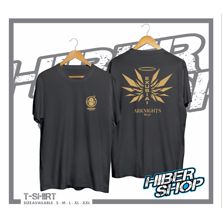 KAOS BAJU DISTRO EXUSIAI SNIPER CLASS ARKNIGHTS GOLD KAOS GAME ONLINE MURAH KEREN PRIA WANITA UNISEX