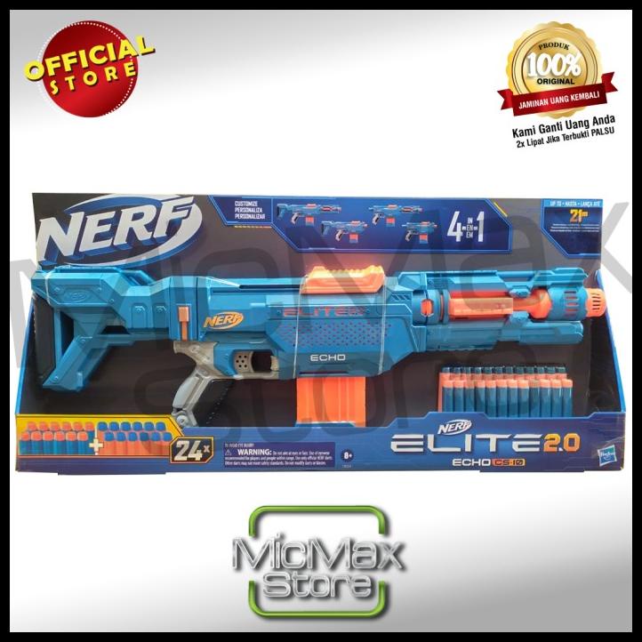 Jual Nerf Elite 20 Echo Cs 10 Cs10 Blaster Not Retaliator Delta