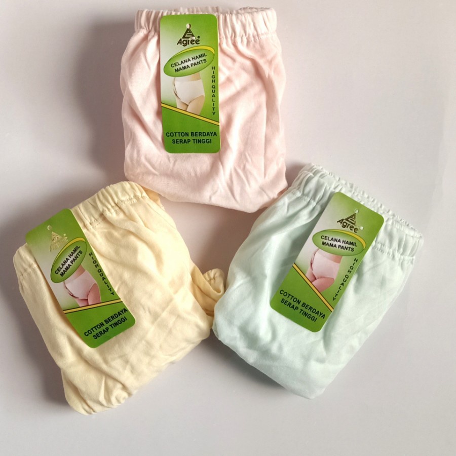 1 Pcs Celana Dalam Ibu Hamil Merk Agree Bahan Katun Lembut CD Underwear Maternity Pakaian Dalam Wanita