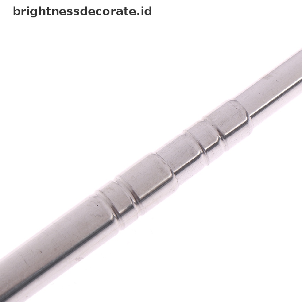 (Birth) Tongkat Bendera Teleskopik Bahan Stainless Steel Panjang 1m