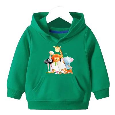 Sweater Anak Cute Animal Hoodie Anak Fleece Usia 2 - 6 tahun