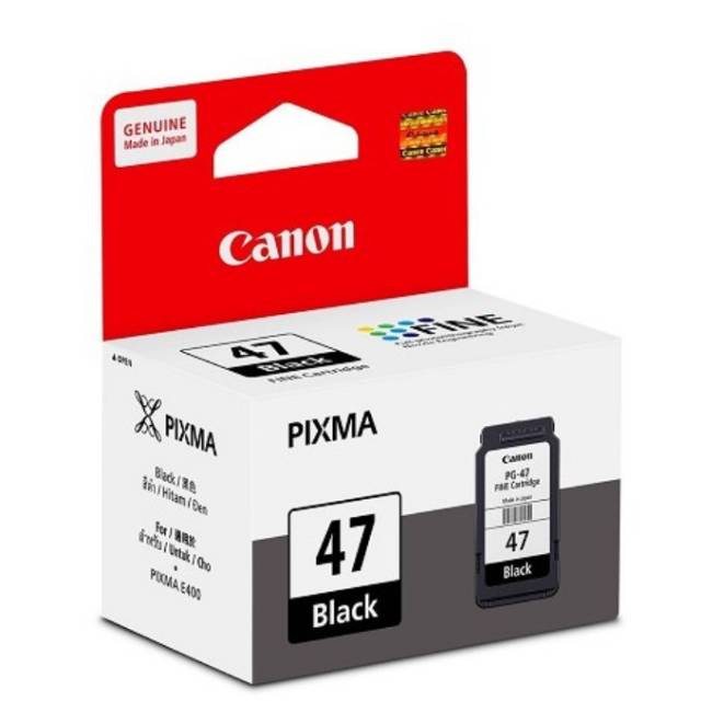 TINTA CATRIDGE 47 BLACK ORIGINAL FOR PRINTER CANON E410 E4270