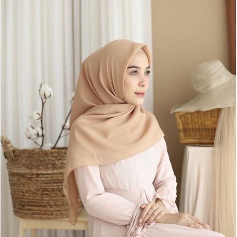 Kerudung Bella Square Premium Jilbab Segi Empat Hijab Polos Murah Bela Terbaru Warna Pastel Soft