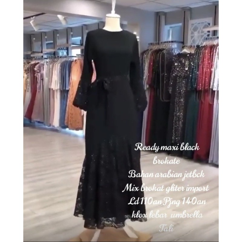 Abaya Arab mewah free obi ( ori ) jetblack ori Saudi