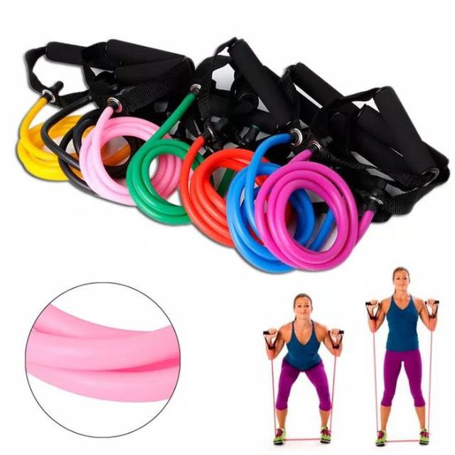 Long Elastic Band Fitness Yoga GYM (Tali Karet Elastis panjang)