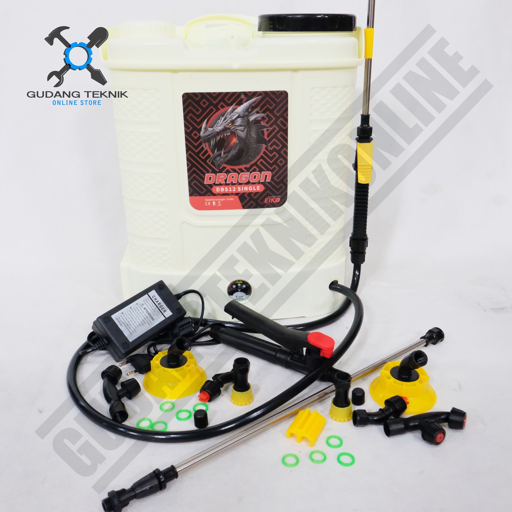 Sprayer Hama Elektrik 12L DRAGON DBS12 / Alat Semprot Semprotan Obat Hama Elektrik 12 Liter DBS 12 DBS-12 DRAGON