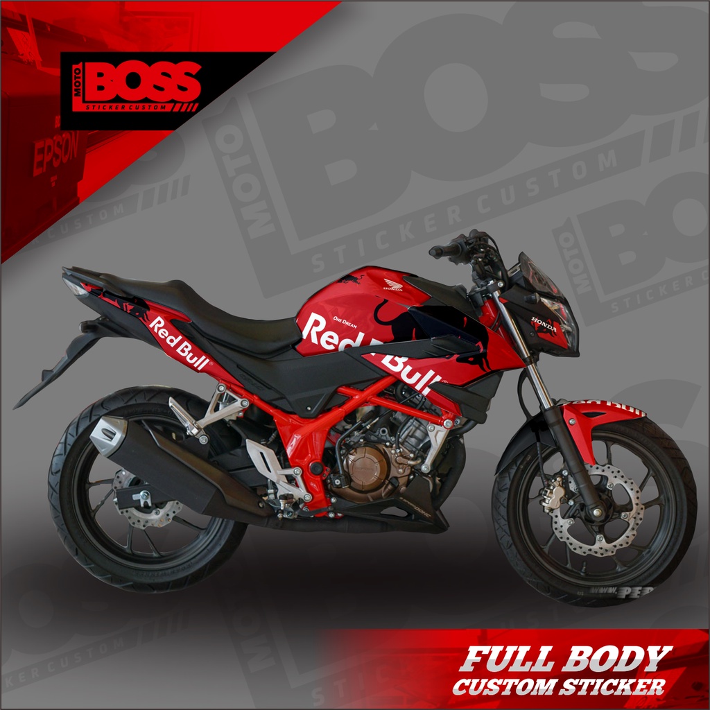 Decal Sticker Full Body Honda CB150 R V3 Sticker Decal CB150R V3 Full Body Motif Redbull