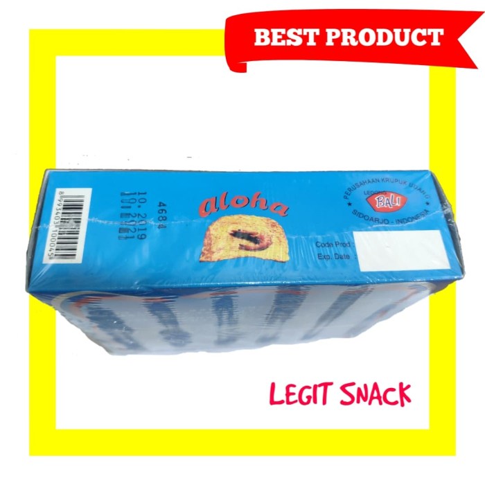 

Q121Sa Krupuk Udang Aloha Sidoarjo Asli / Kerupul Aloha Mentah Kotak Box Biru D51qs44