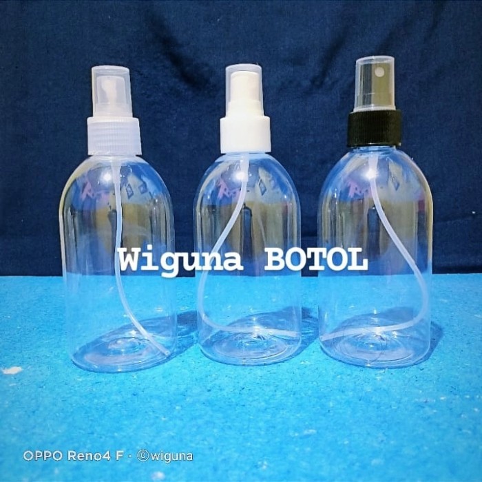 Botol Spray 250 ML Oval / Botol 250ml Oval Tutup Spray