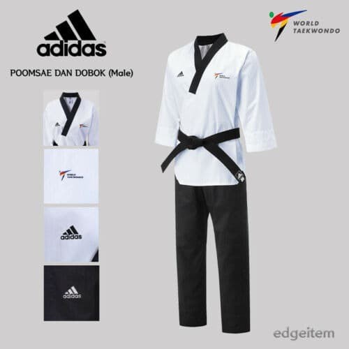 ADIDAS Poomsae TKD Uniform DAN - Male (BAJU TAEKWONDO)