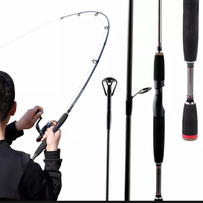 joran pancing spinning carbon fiber sougayilang 180 6-10Lbs