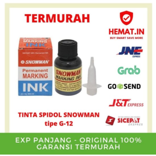 

Isi tinta spidol snowman permanent marker hitam