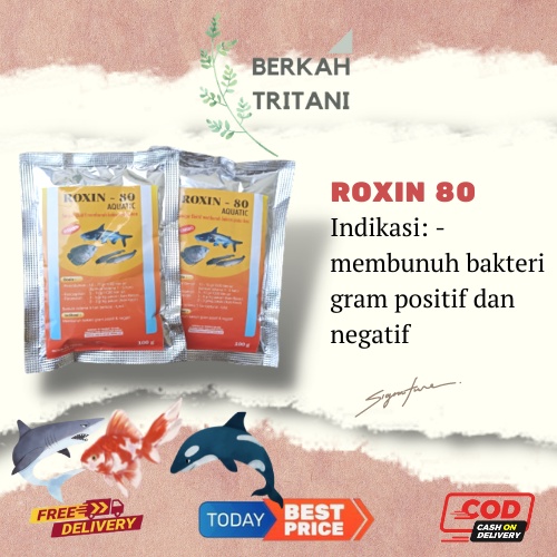 Roxin 80 100 Gram Pembunuh Bakteri Ikan