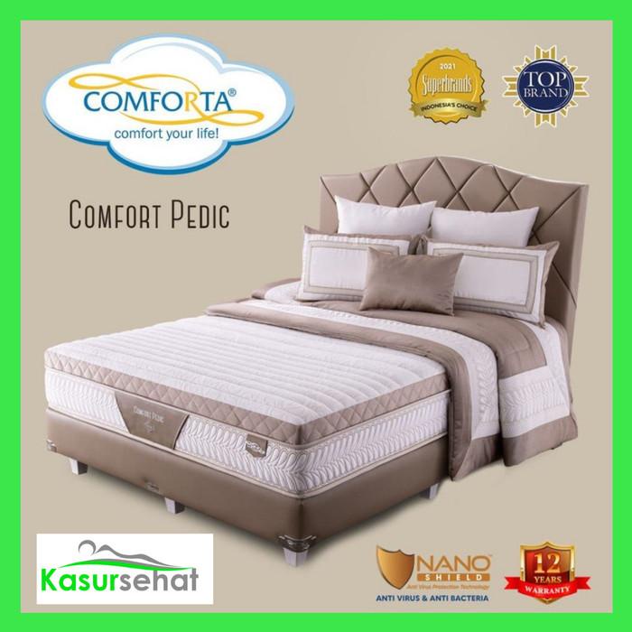 Comforta Kasur Springbed Comfort Pedic - Full Set - 160x200