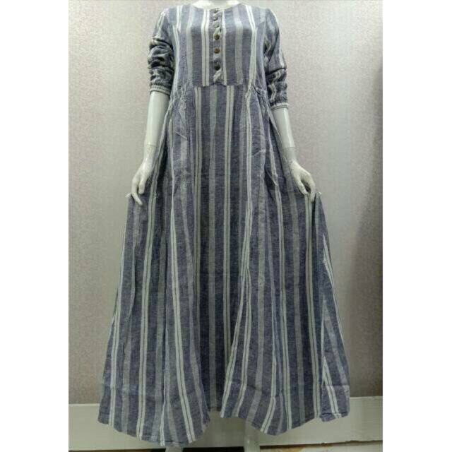 - BOOKED - Gamis Linen Salur Nfis