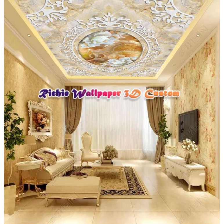 Wallpaper Dinding Sticker 3D Plafon - wallpaper plafon - wallpaper murah - wallpaper sticker